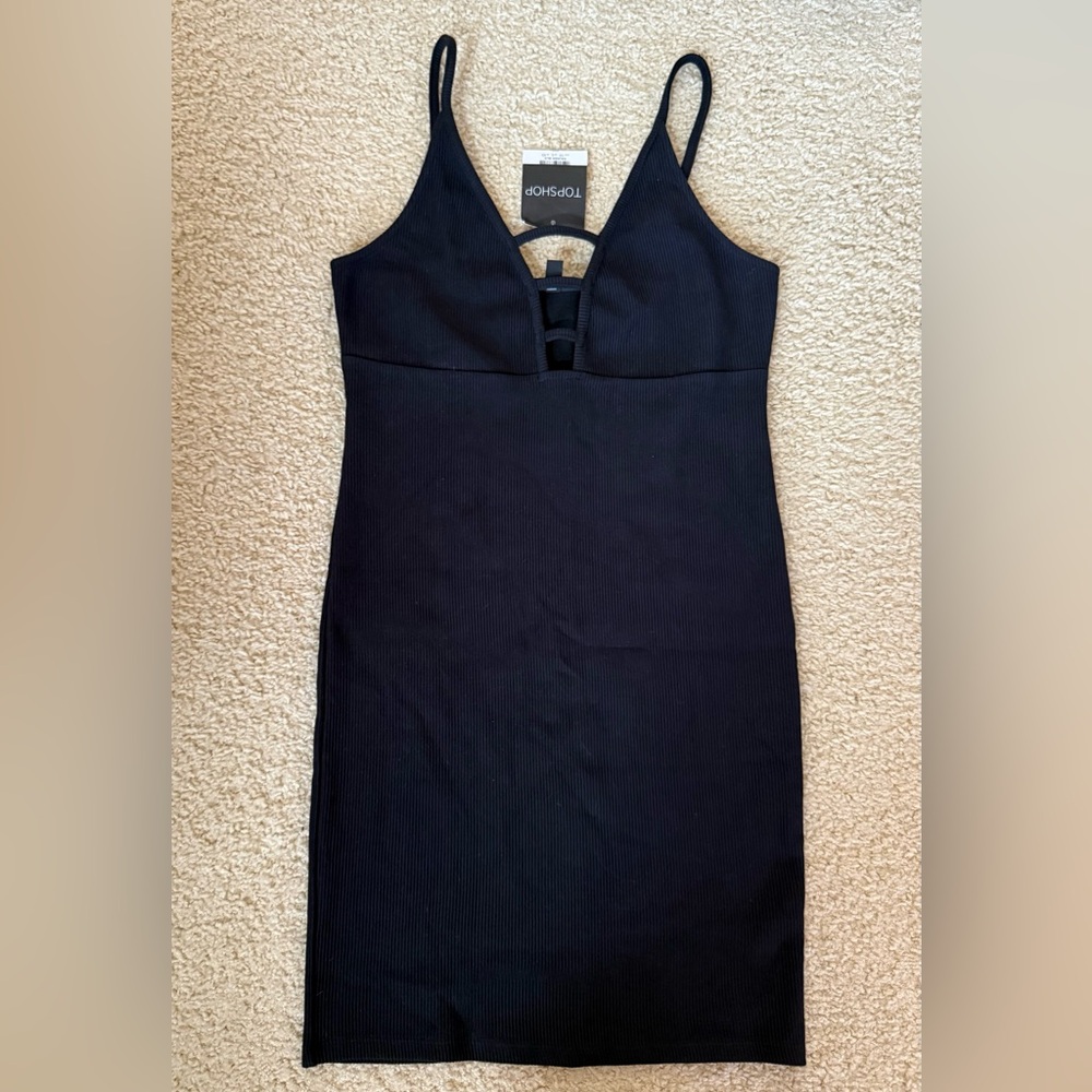 Topshop Black Bodycon Dress